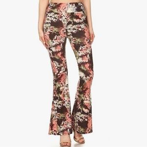 Tie dye flare yoga pants